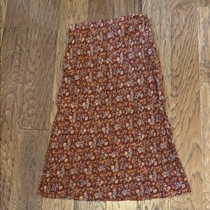 Madewell Floral Slip Skirt Sz 2